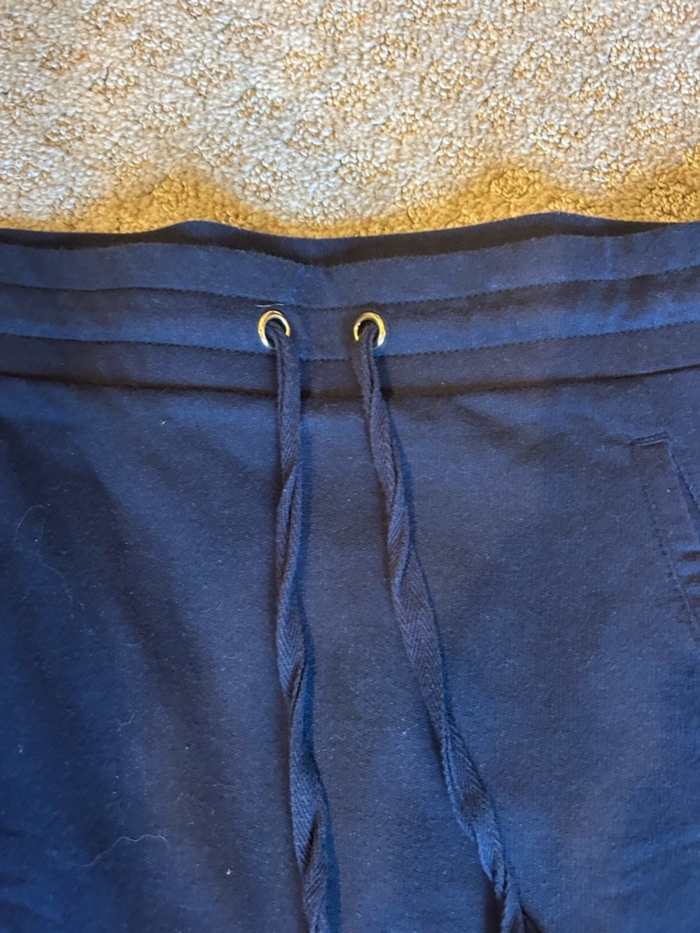 Navy Blue Drawstring Skort - Picture 2 of 5